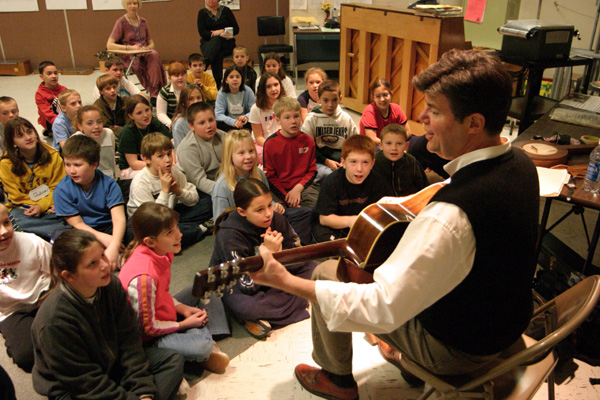 teaching in classroom