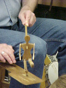 little wooden dancing man